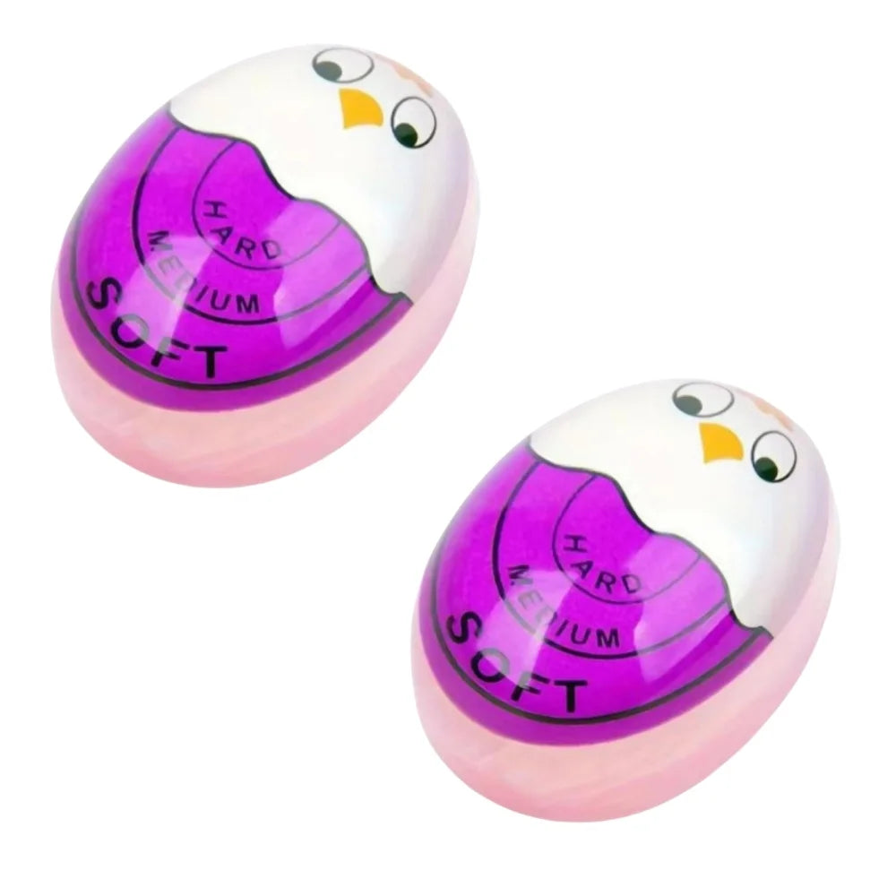 1/2pcs Chick Egg Timer Sensitive Color Change Indicator for Hard Soft Boiled Eggs Cooker Kitchen Gadget for Restaurants Bakeries