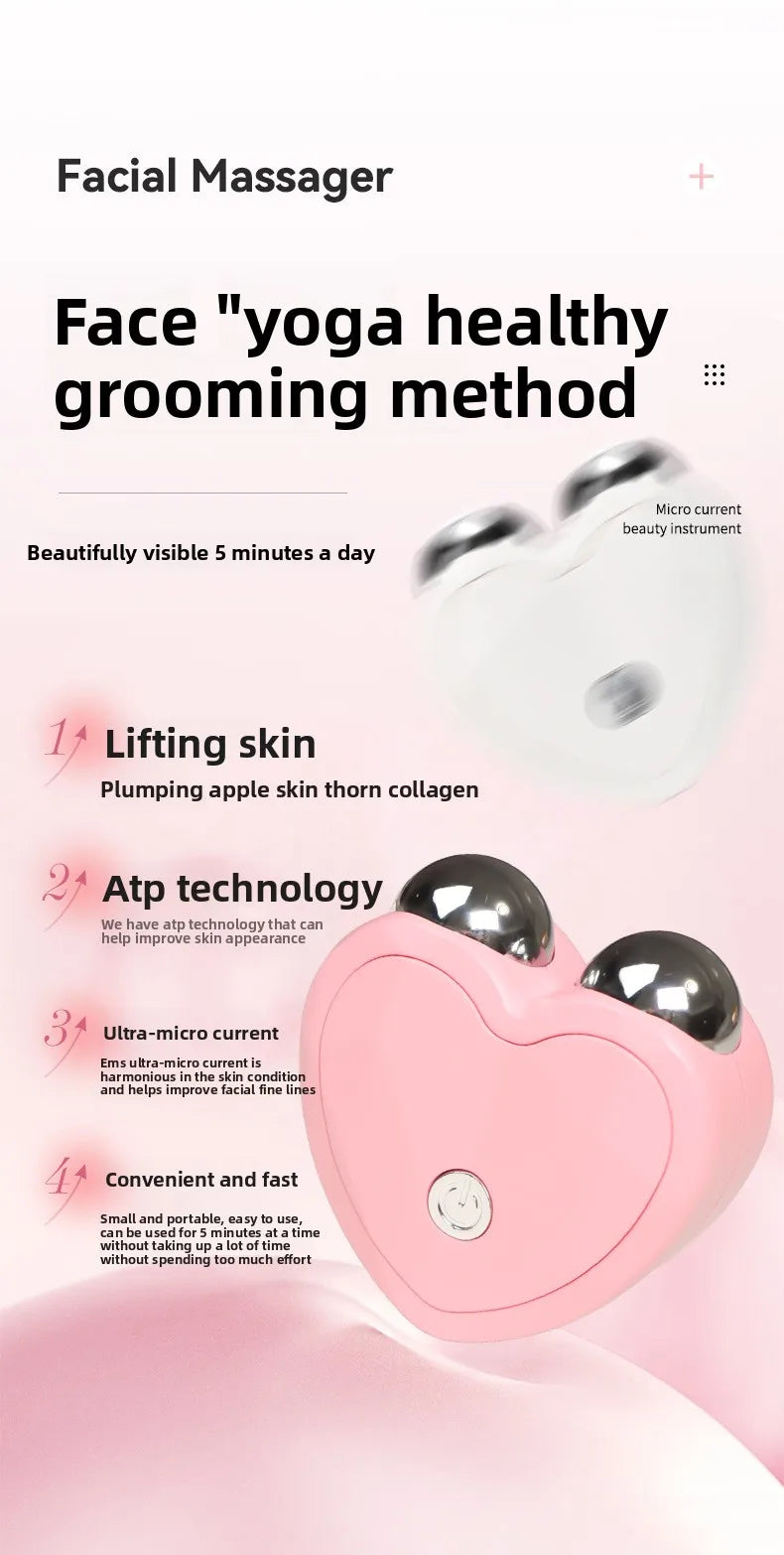 New 3D Microcurrent Face Lifting Massager Skin Tightening Rejuvenation Beauty Charging Facial Anti Wrinkle Skin Care Beauty Tool