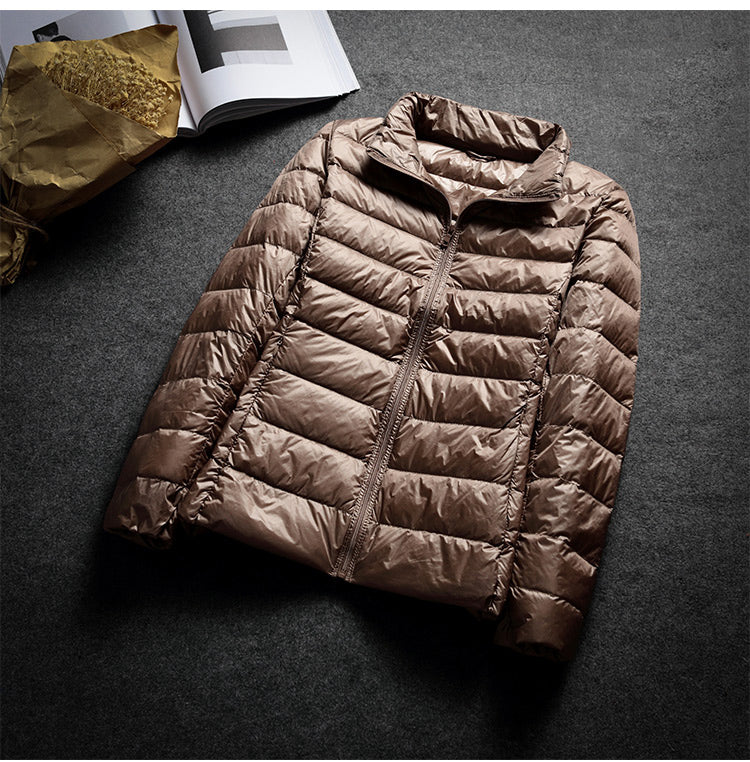 Schinteon Ultralight White Duck Down Jacket Spring Autumn Warm Slim Zipper Women Fashion Light Down Coat 13 Colors S-7XL