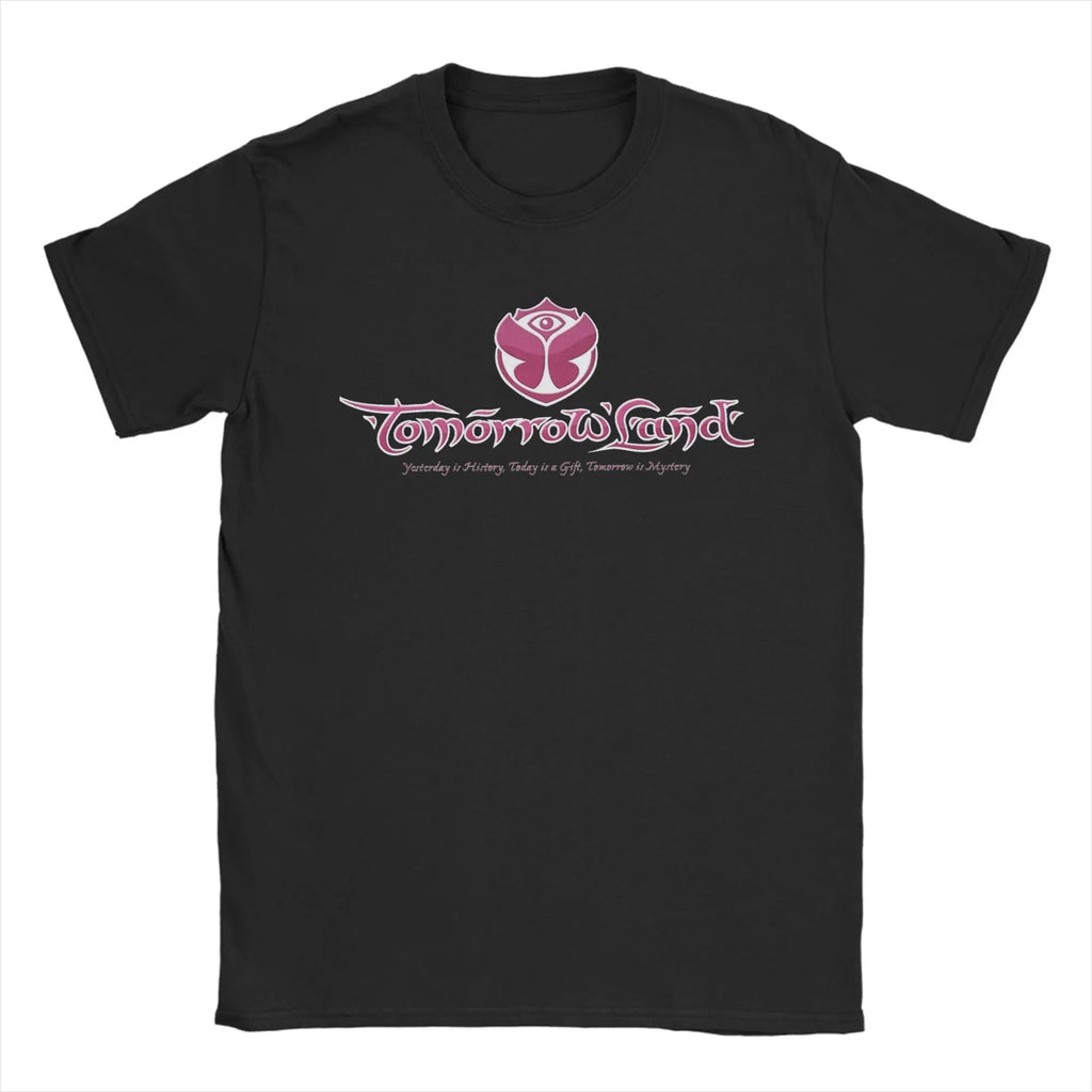 Tomorrowland Belgium 2025 Festival Trip Magical Futuristic Festival T Shirt Beach T Shirts Man Cotton Tees Short Sleeves Tshirt