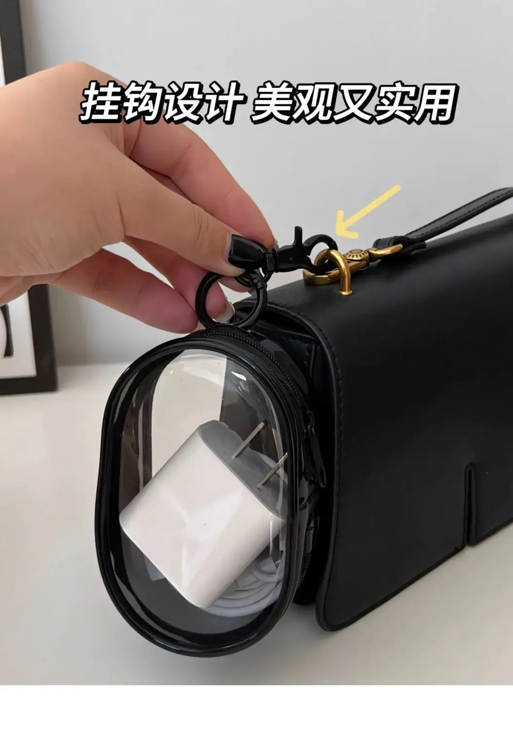 2PCS Portable Mini Transparent Zipper Storage Bag, Compact Multifunctional Storage Bag,For Holiday Gift Giving