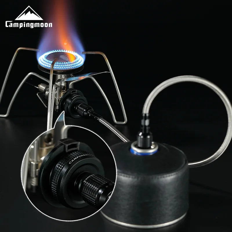 CAMPINGMOON BKZ13M Outdoor Camping Picnic With Magnetic Suction Cassette Stove To Alpine Flat Gas Tank Conversion Head