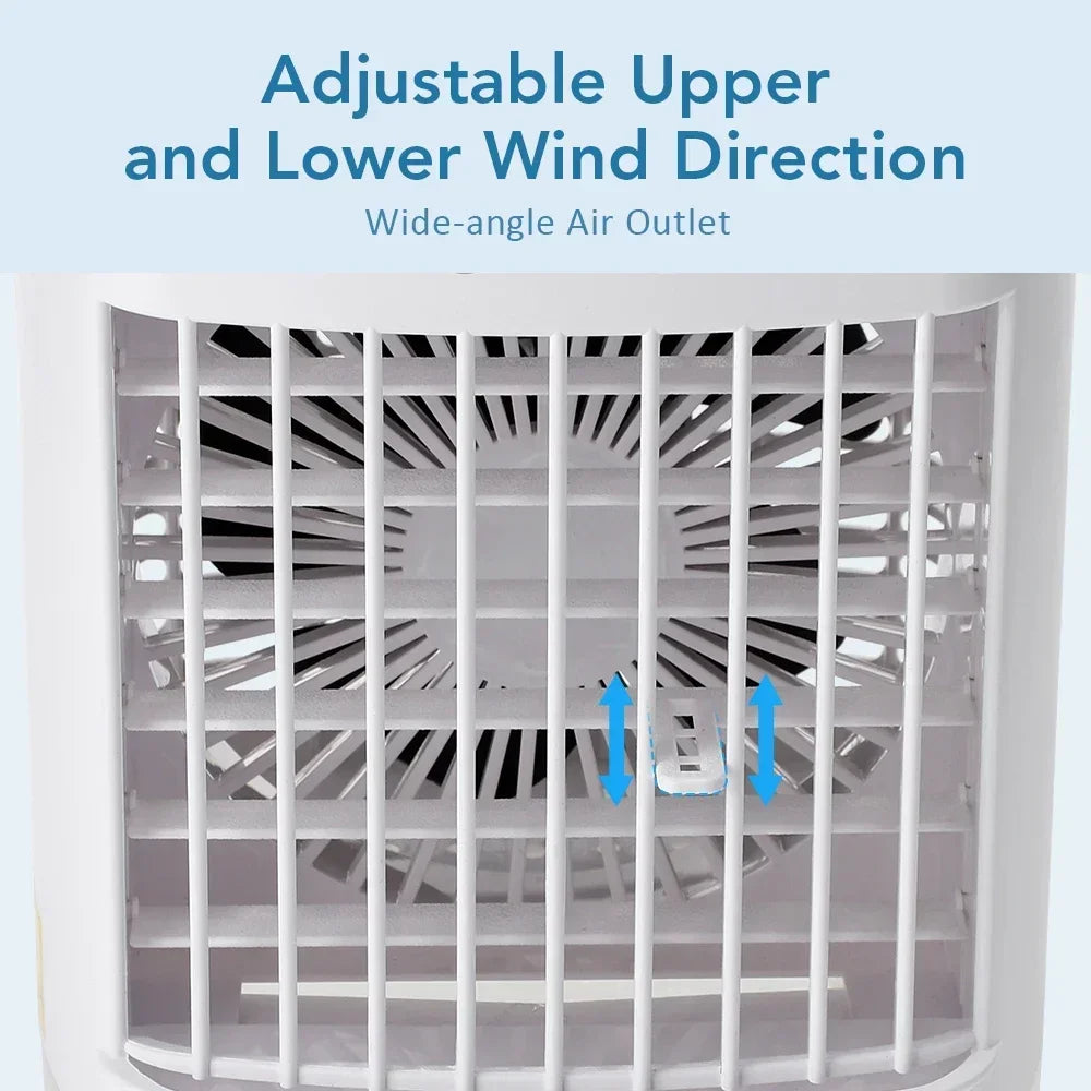 Desktop Air Conditioner Fan Small Air Cooling Machine Small Air Conditioner Household Water Cooling Summer Dormitory Artifac Car
