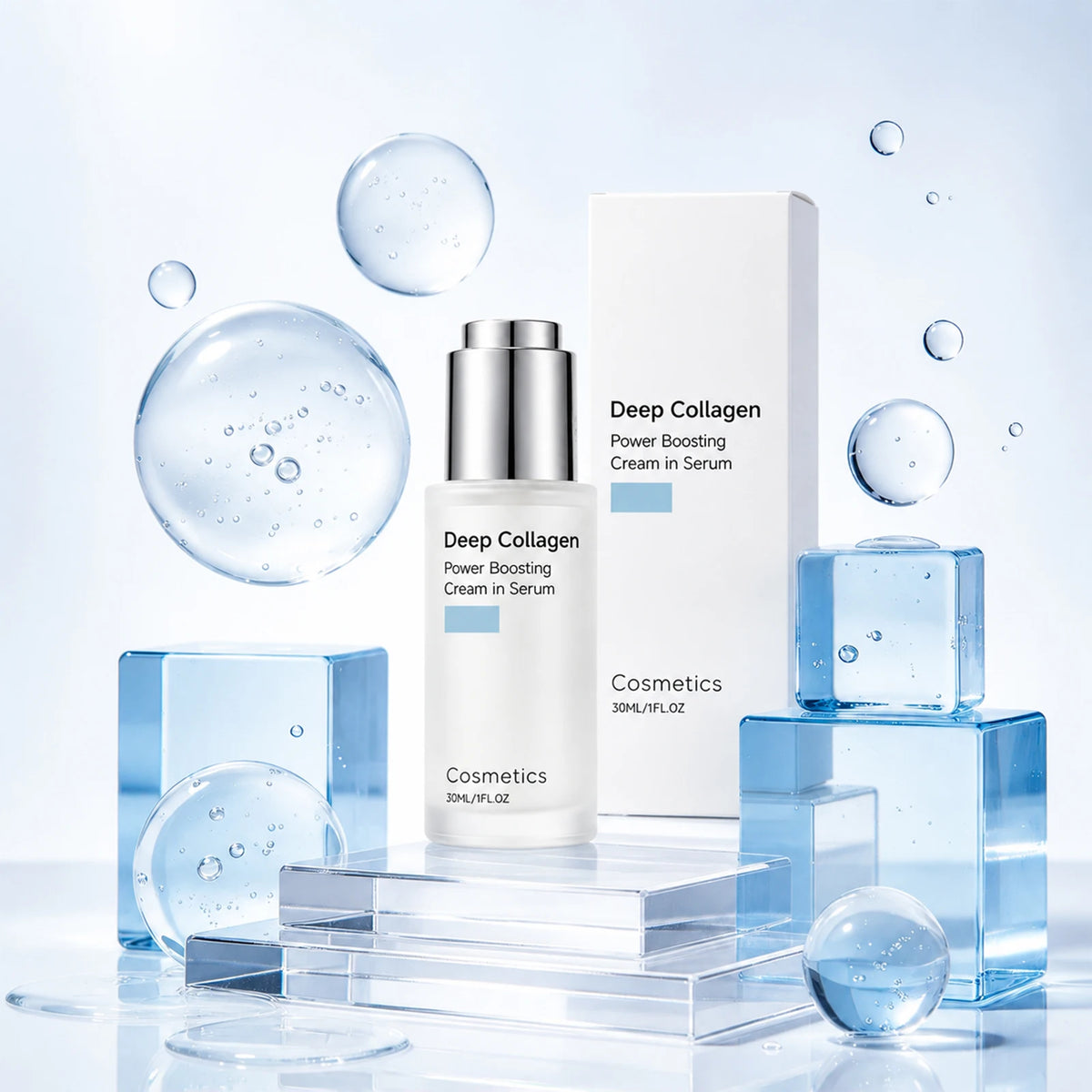 New Face White Serum For Glowing Skin Improve Elasticity Suitable For All Skin Types Korean Collagen Extract Women Face Essences