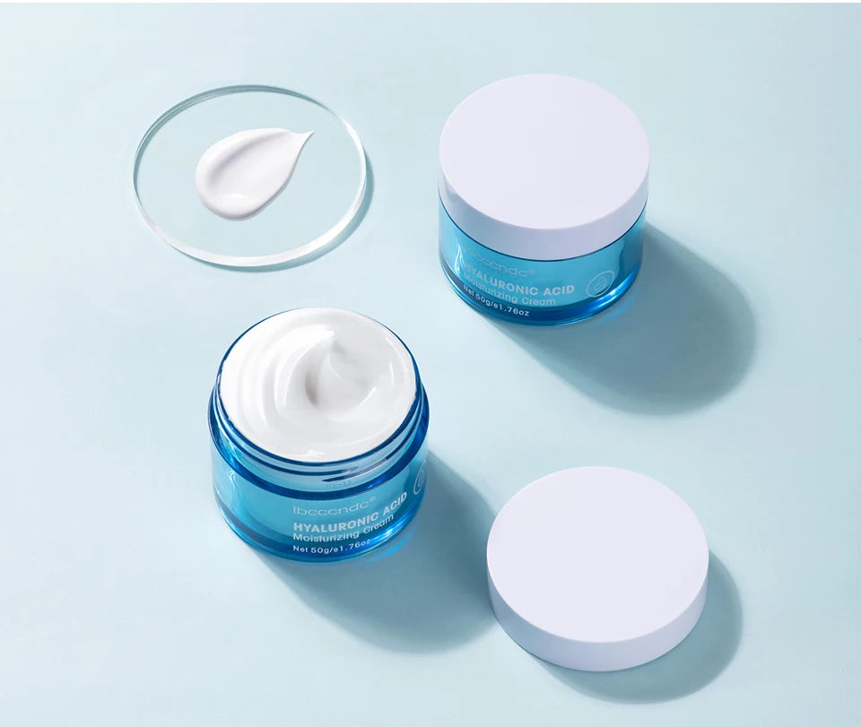 New Hyaluronic Acid Hydrating Face Moisturizer Gel-Cream To Hydrate and Smooth Extra-Dry Skin Facial Moisturizing Cream
