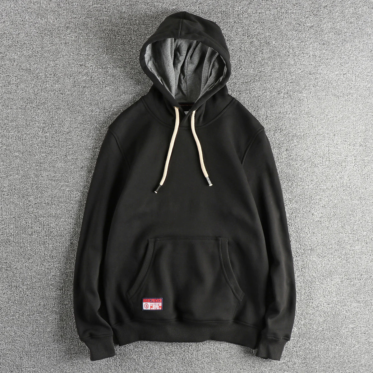 2024 Autumn And Winter New Basic Sweatshirts Men's Soild Color Hoodies High Quality Pullover Fashion Washed Casual Sportwear