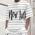 Summer Men's Large Size Streetwear T-Shirt Anime Graphic Loose Short Sleeve Breathable Lightweight Oversized Tops