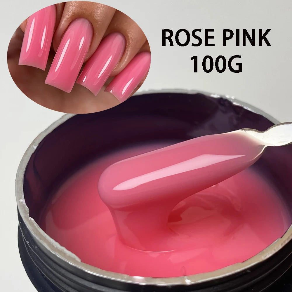 Jillnails Liquid Builder Nail Gel TPO Hema Free for Nail Extension Pink Brown Nude Milky White 50g/100g Nails UV Gel