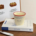 Paper  Shaped Coffee  Retro Mug Hand-held Colorful Letter Ceramic Cup Breakfast Milk Cup