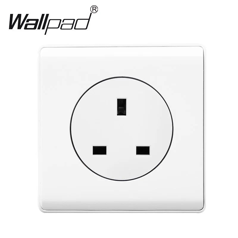 1 2 3 4 Gang Switch with LED Indicator White Plastic PC Panel On and Off Push Button Rocker 1 2 Way