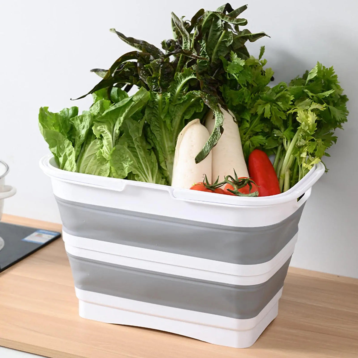 Dirty Clothes Basket 26L Large Foldable Elevated Organizer Clothes Basket Hampers For Bedroom For Home Bathroom Bedroom Kitchen