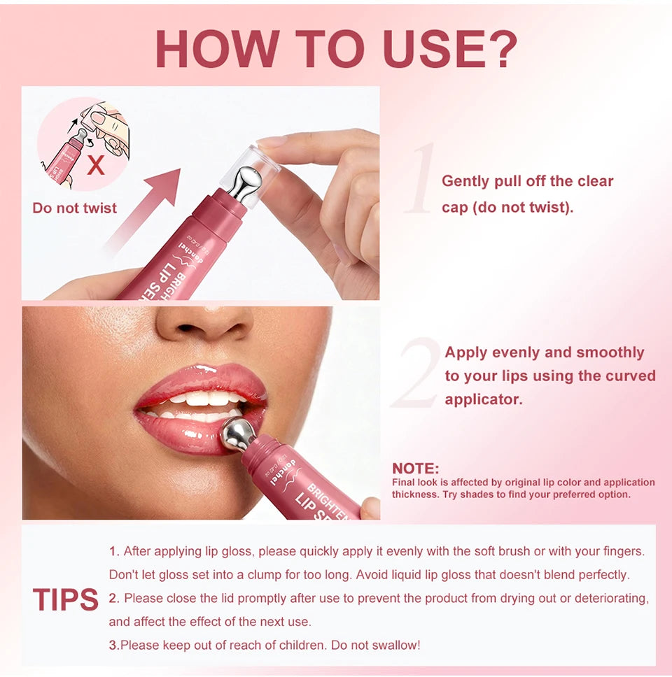 Moisturizing Lip Lotion Essence Volumizing Lip Glaze Women's Moisturizing and Moisturizing Natural Lip Gloss Hydrating Lip Gloss