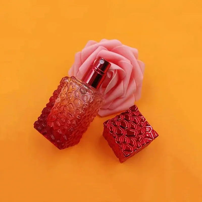 5/10/20pcs High-end 27ml Empty Perfume Bottle Colored Glass Spray Bottle Cosmetic Container Fragrance Atomizer Portable Travel