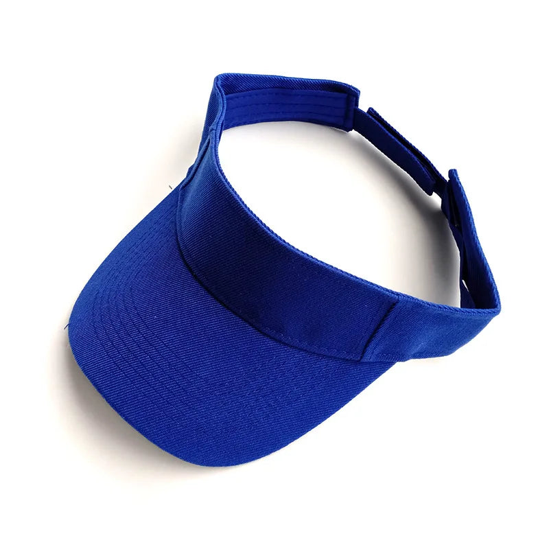 Tennis Visor Cap Solid Empty Top Cotton Men's Caps Visors for Women Baseball Hats Outdoor Sports Gorro Con Visera Dropshipping