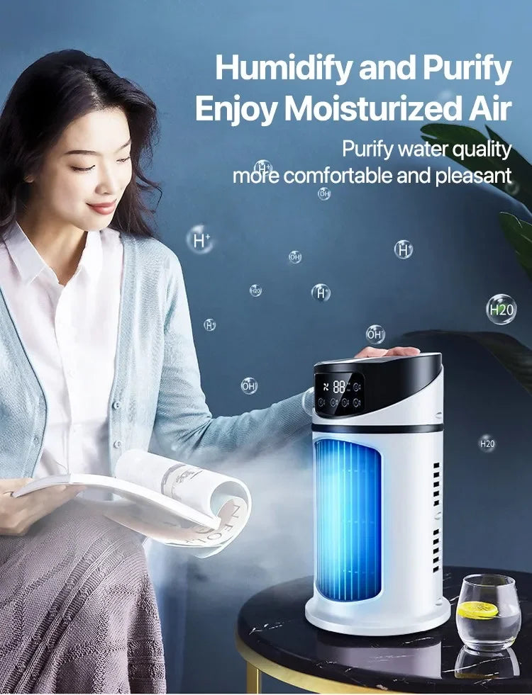 USB Portable Mini Air Conditioner Water Cooling Air Cooler Fan For Home Office