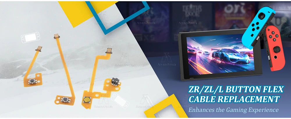 ZL ZR L Button Flex Cable for Switch/Switch OLED Joycon Replacement Repair Part Fix Unresponsive Shoulder Button & Broken Ribbon