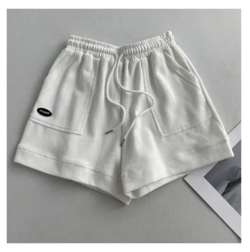 2026 Women's Comfortable Loose Wide-legged Drawstring A Pants Slim Waist Slim Fit Casual Home Versatile Sports Shorts