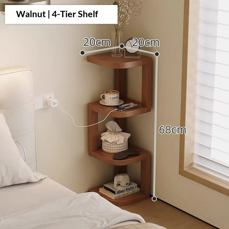 Modern Minimalist Wooden Nightstand Bedside Table 2 Drawer Storage Night Stand Bedroom Furniture Nightstands Bedroom Wood