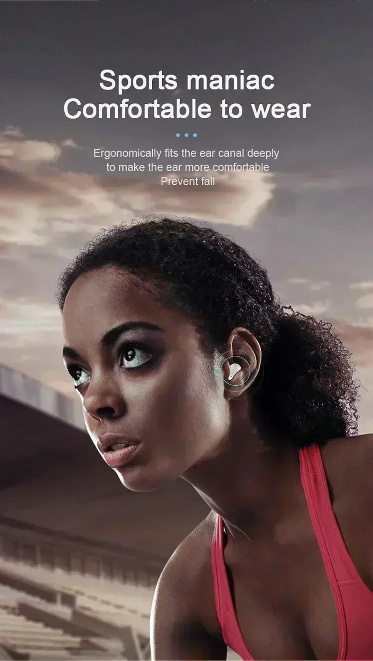 Original Wireless Earphone TWS Bluetooth Headset HiFi Music Headphone Noise Reduction Earbuds Sport Game with Mic