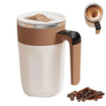 400ML Mixing Cup LED Temperature Display Coffee Cup 316 Stainless Steel Magnetic rotating stirring Milk Coffee Self Stirring Mug