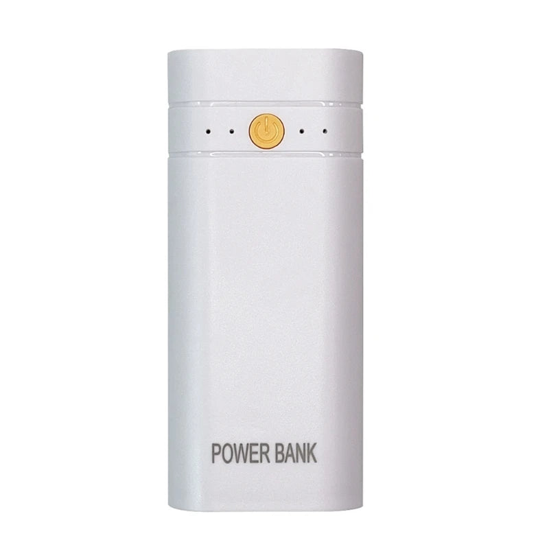 Portable Power Bank Kit DIY 2x18650 DIY Fast Charging- Power Bank Shell Case Box 10x4x2cm/4x1.6x1-inch 2.1A5V Compact-