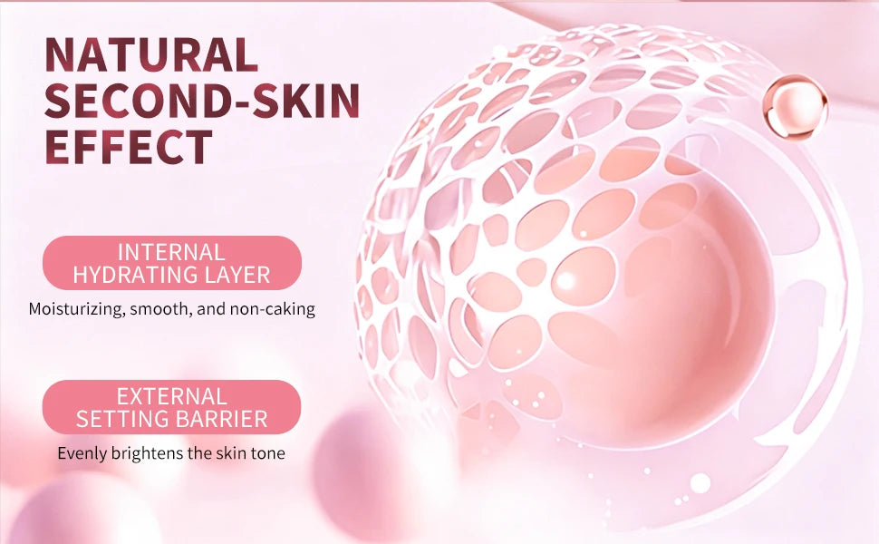 Color Changing Foundation Spf 20 Sunscreen Face Makeup, 30ml, Flawless Coverage Self-Adjusting Liquid Foundation for Natural Look