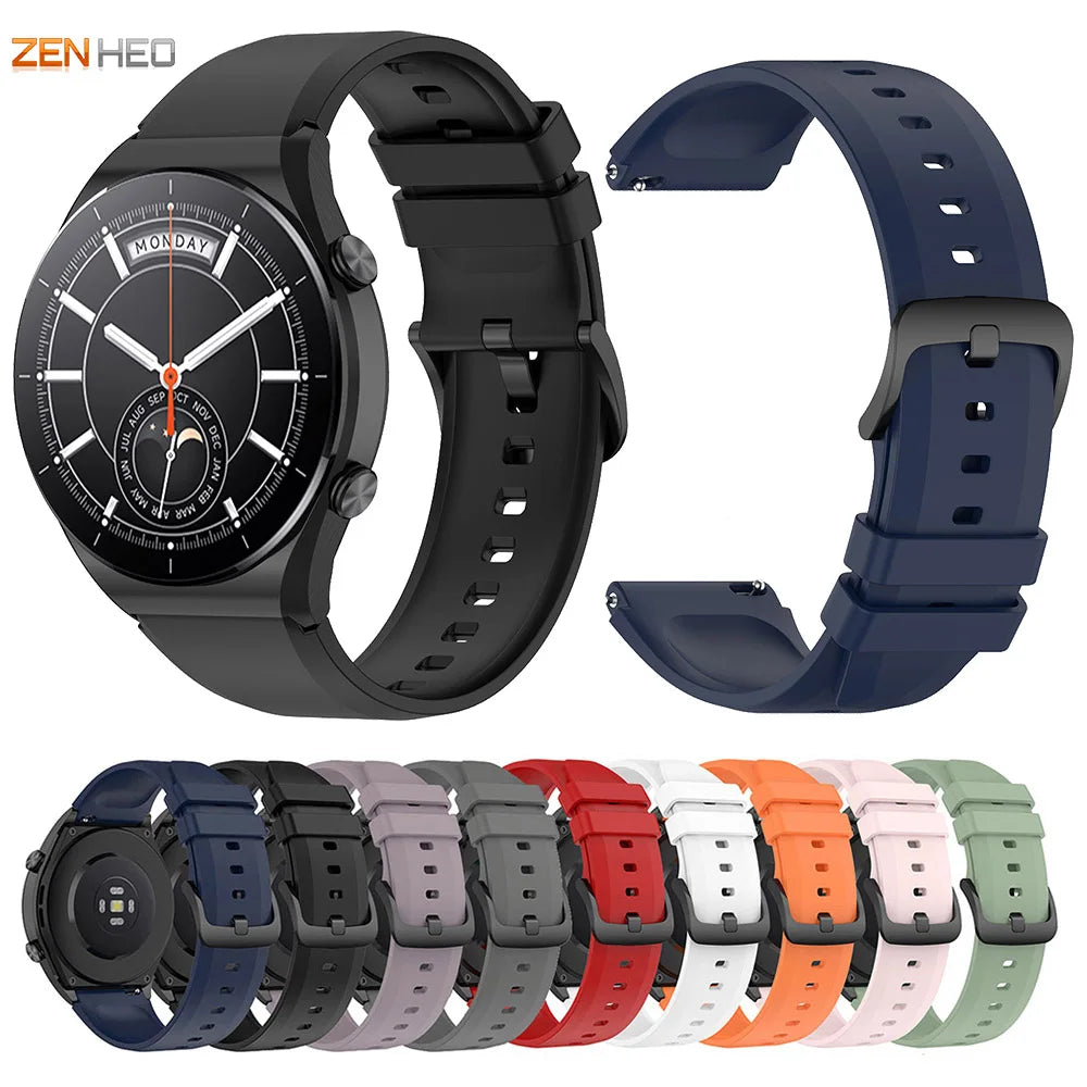 22mm Silicone Strap For Xiaomi Watch S1/S1 Active Replacement Watch Band for Xiaomi Watch S4 S3 S2