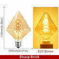 E14 E27 Retro LED Spiral Filament Light Bulb 4W Warm Yellow 220V C35 A60 T45 ST64 T185 T225 G80 G95 G125 Vintage Edison Lamp