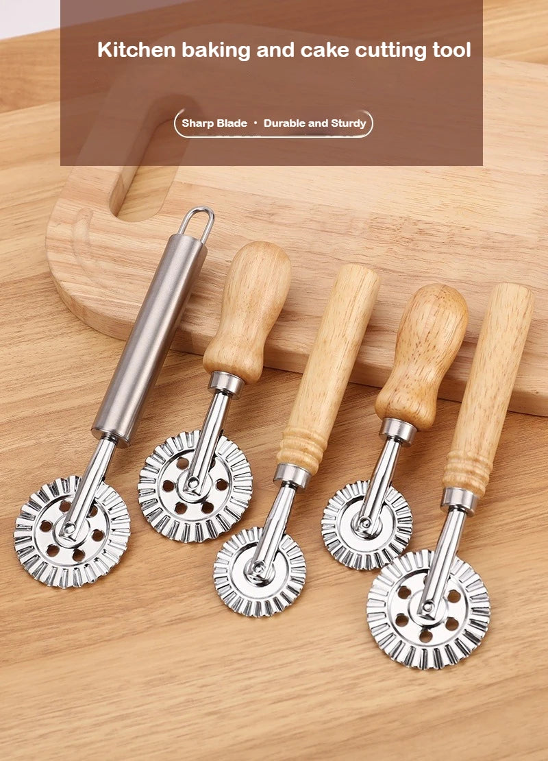 Pastry Wheel Cutter Round Pizza Cutting Wheel Tools Dough Cutting Roller Home Pizza Divider Baking Cutting Tools Kitchen Gadgets