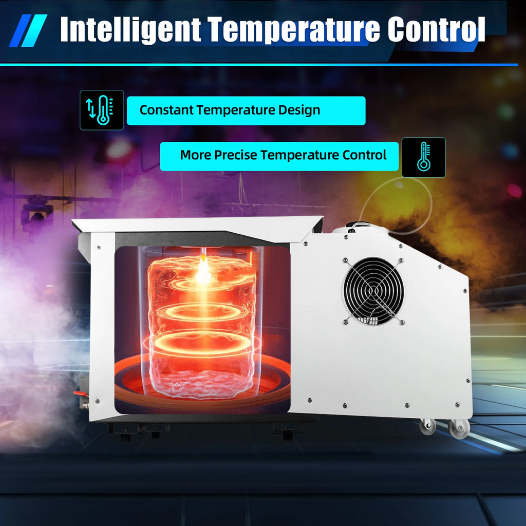 3000W 2L/67.63oz Fog Sprayer Stage Show Effect Ice Fog Producer Stage Fog Machine, Low Lying Smoking  for Creating Exciting Visual Effects Remote Control