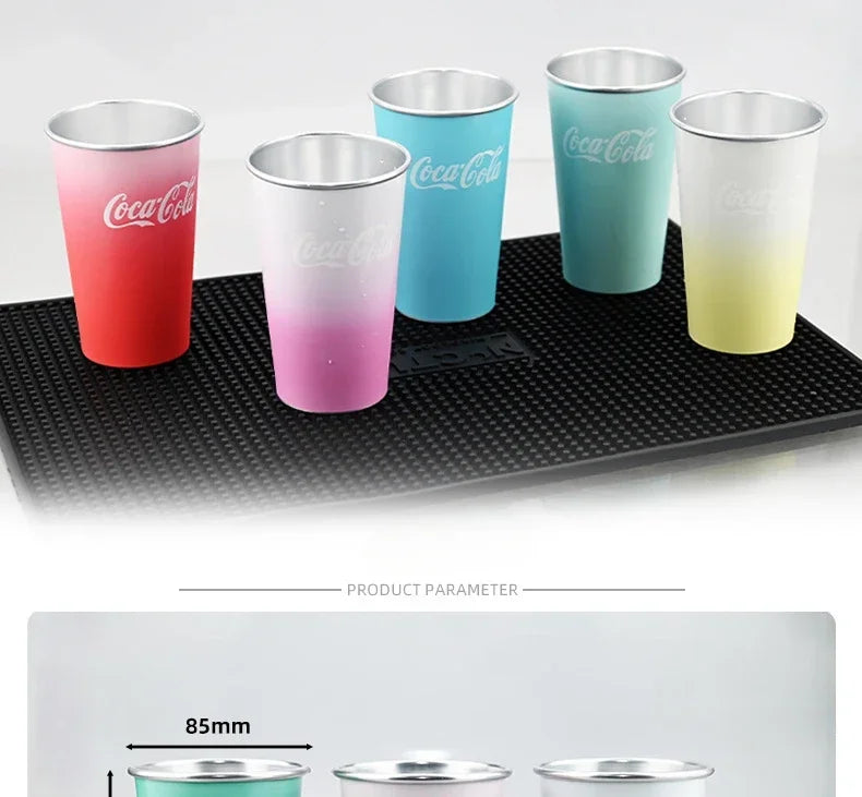 470Ml Portable Aluminum Color-changing Cup Cooling Color-changing Creative Water Cup Camping Cold Drink Gift