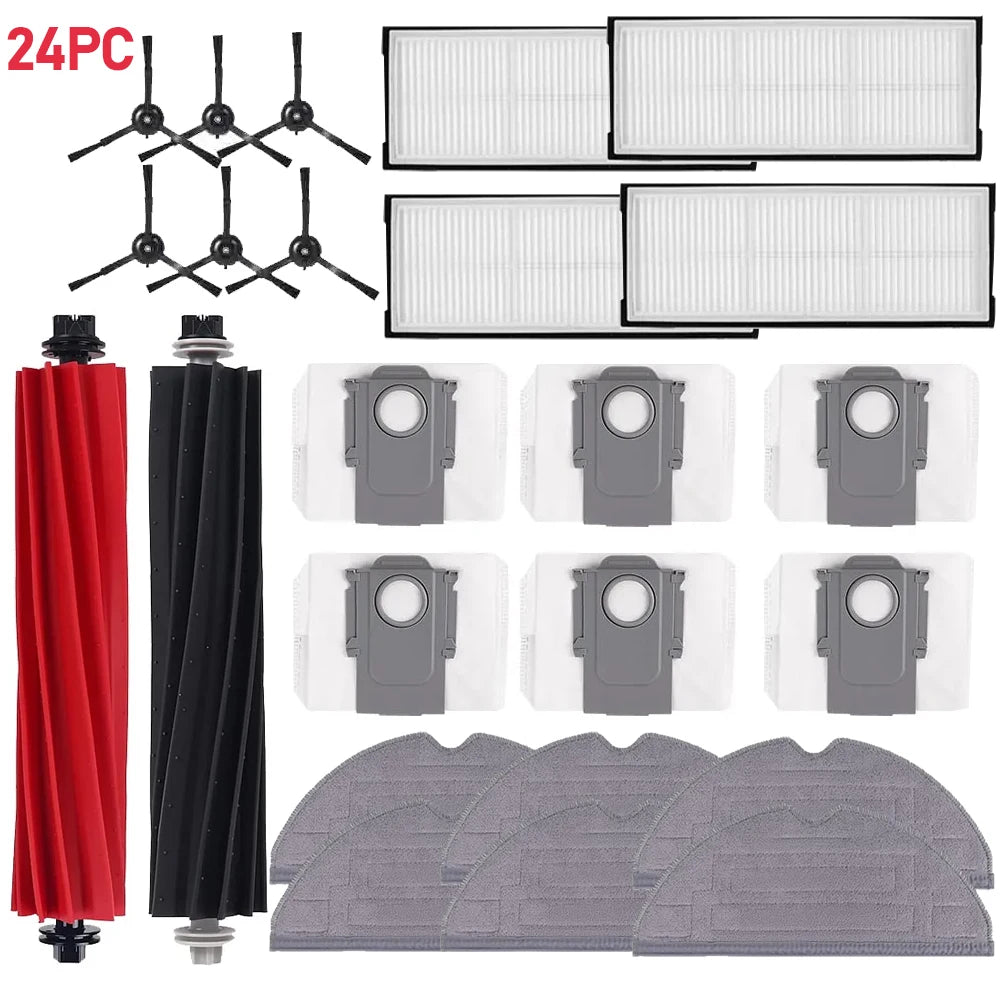 Compatible For Roborock S8 S8 Pro Ultra S8+ Robot Vacuum Cleaner Main Brush Side Brush HEPA Filter Mop Cloths Dust Bags Parts