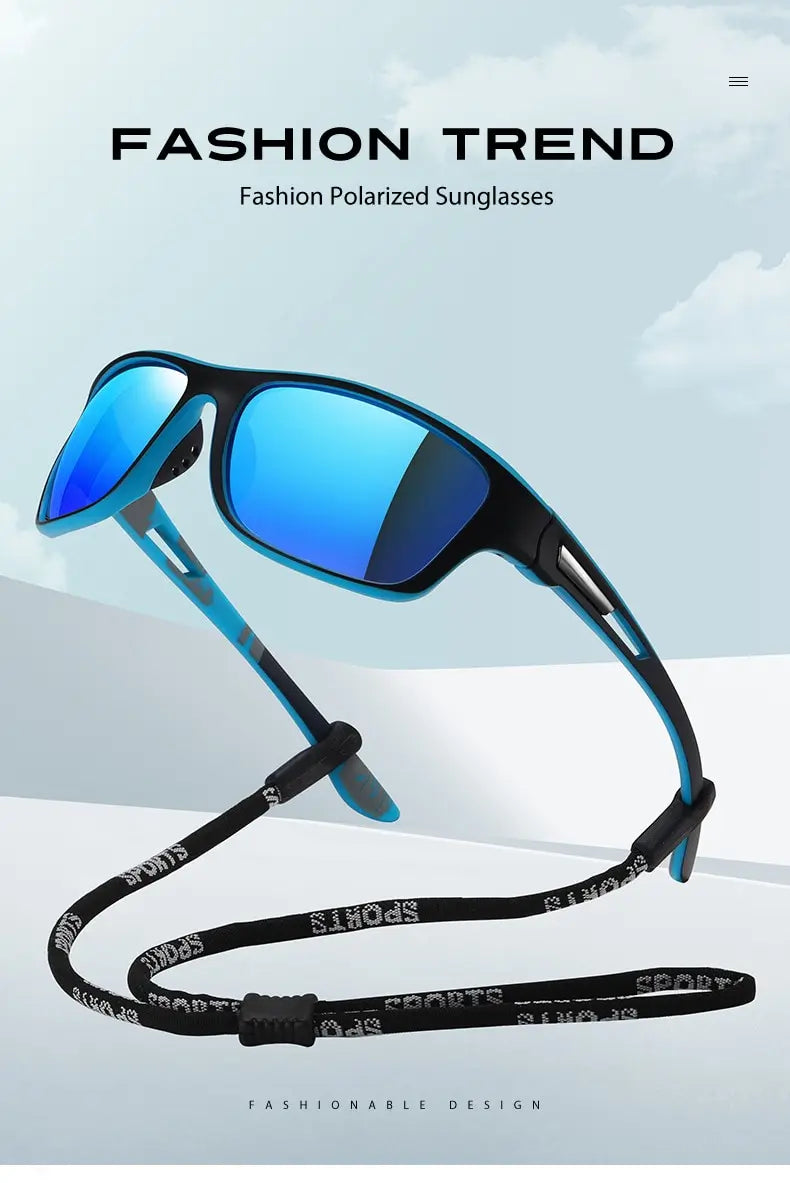 Polarized Fishing Sunglasses Men Driving Shades Male Sun Glasses Hiking Fishing Classic Sun Glasses And Anti Slip Rope