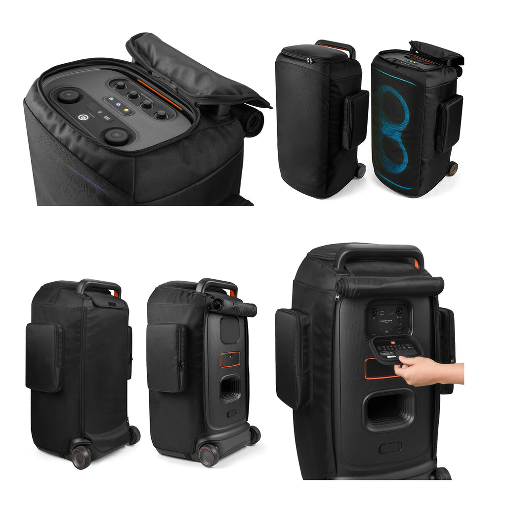 For JBL PartyBox 520 Speaker Carry Cover Zipper Closure Party Speaker Dust Cover Anti-Scratch Thicken Nylon Speaker Storage Bag