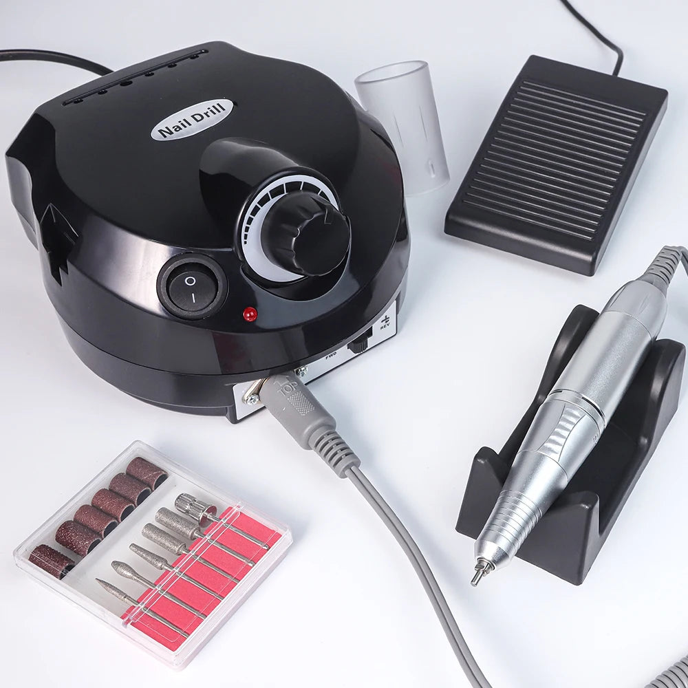 35000/20000 RPM Electric Nail Drill Machine Mill Cutter Sets for Manicure Nail Tips Manicure Electric Nails Pedicure File Tools