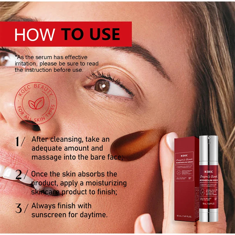 Centella Asiatica Microneedle Serum Smooth Skin Soothe Hydrate Firm Brighten Repair Facial Essence Lotion for All Skin Types