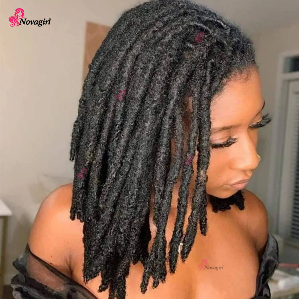 0.2/0.4/0.6/0.8 cm Human Hair Dreadlocks Extensions Brazilian Real Human Hair Locks Extensions Handmade Dreadlocks For Women/Men