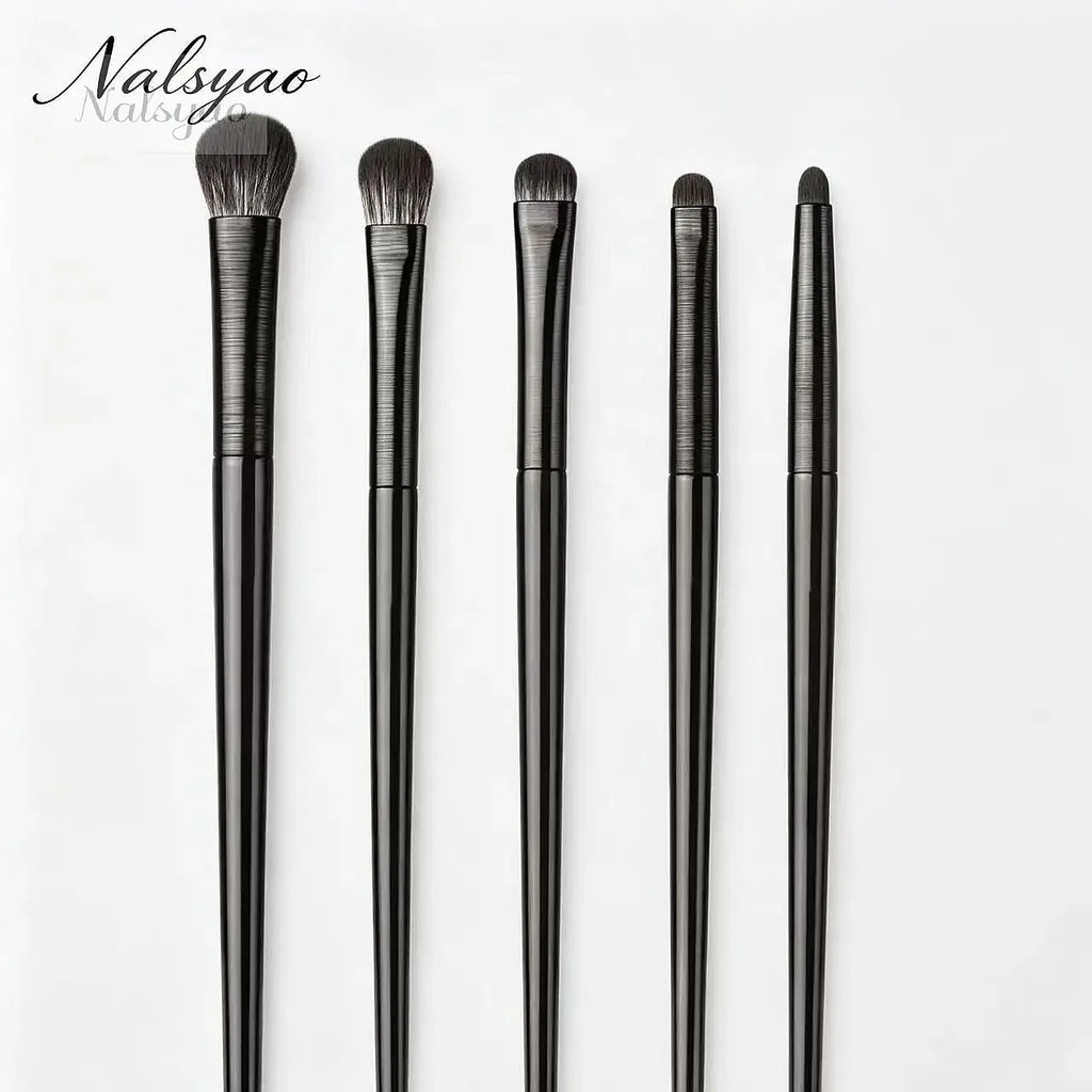 Makeup Brushes Set for Eyes – Natural Eyeshadow, Eyebrow, Contour, Eyeliner & Detail Blending Tools