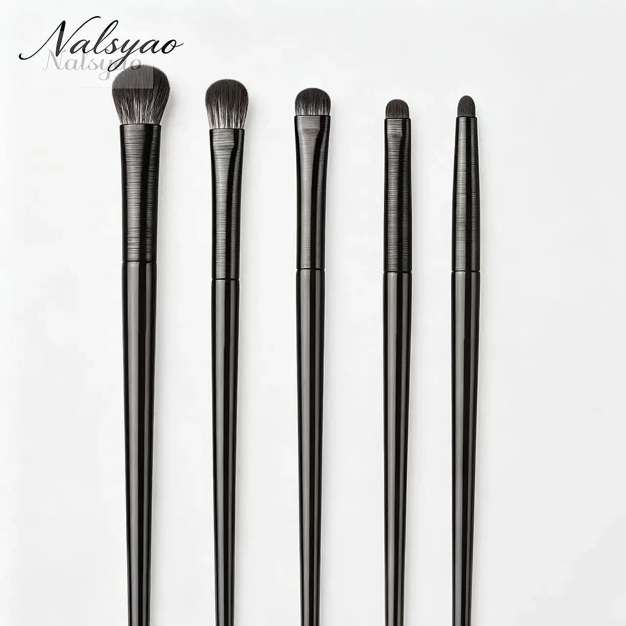 Makeup Brushes Set for Eyes – Natural Eyeshadow, Eyebrow, Contour, Eyeliner & Detail Blending Tools