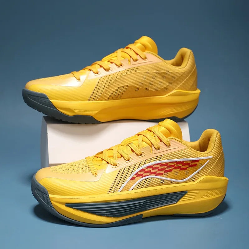 Breathable Anti-Slip Basketball Sneakers for Men, Durable Shock-Absorbing Court Shoes for Training & Matches