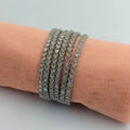 Silver Plated Fashion Jewelry Set with Crystal Stone Bangles | Elegant Bracelet Set for Women and  Girls For festive collection