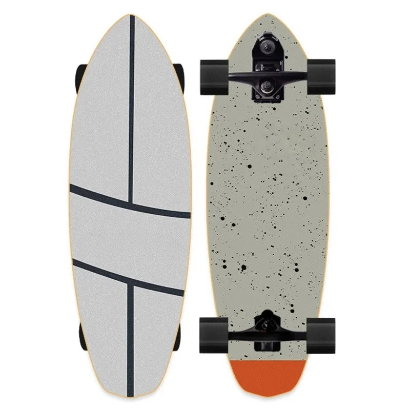 82cm Professional S7 P7 Carver Surf Land Skateboard Highly Smooth Maple Professional Land Surfboard Big Fish Board