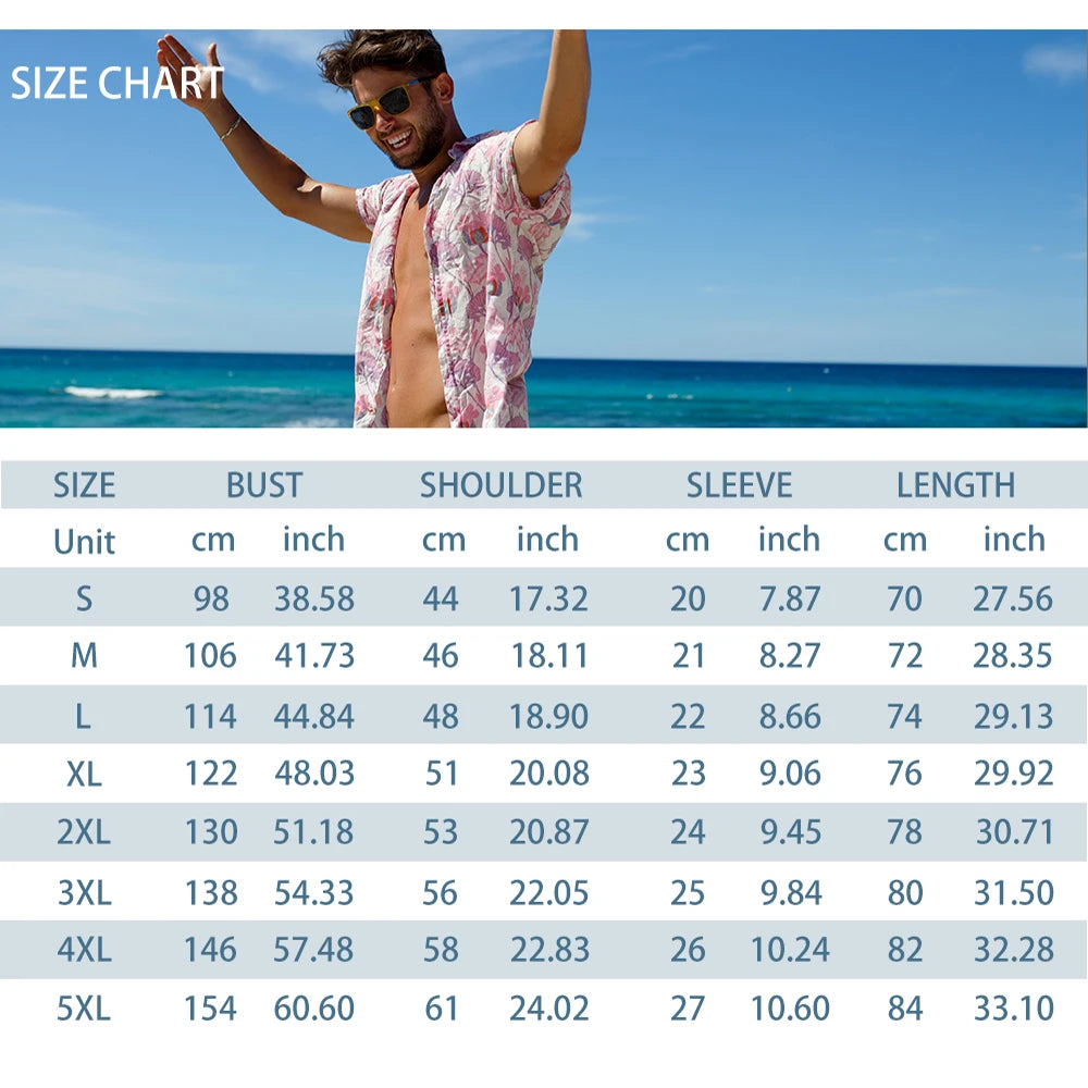 2024 Summer Men's Fashion Leopard Print Short Sleeve Shirt And Shorts Set Beach Style T Shirt Breathable Shorts Two Piece Set