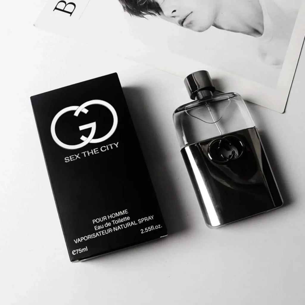 Guilty Black Men's Cologne Fresh Woody Sandalwood Fragrance Light Elegant Long Lasting Original Perfume Hombre For Men Daily Use