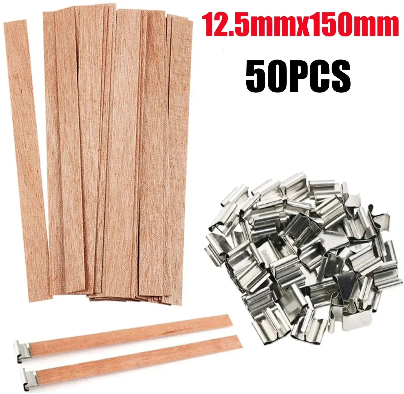 Handmade Soy Wax Candle Wooden Wick DIY Aromatherapy Candle Single Direction Wick Paraffin Wax Candle Crafting Guide
