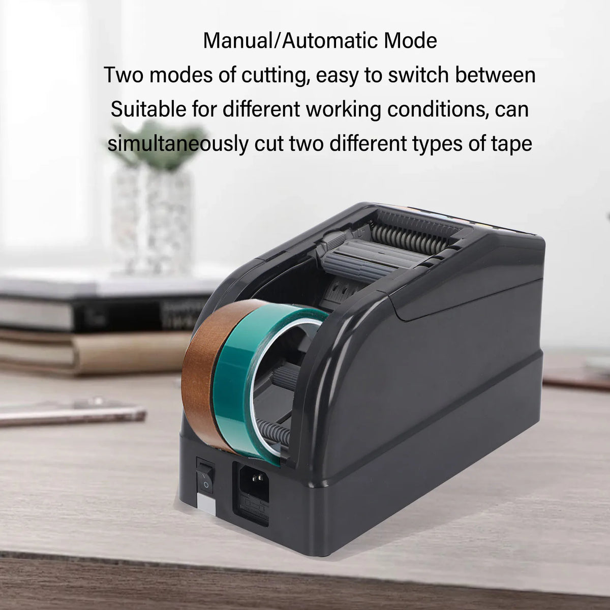 Automatic Tape Dispenser 999mm Cut Length Electric Ribbon Cutting Machine for 6‑60mm Wide Tapes Automatic Tape Dispenser