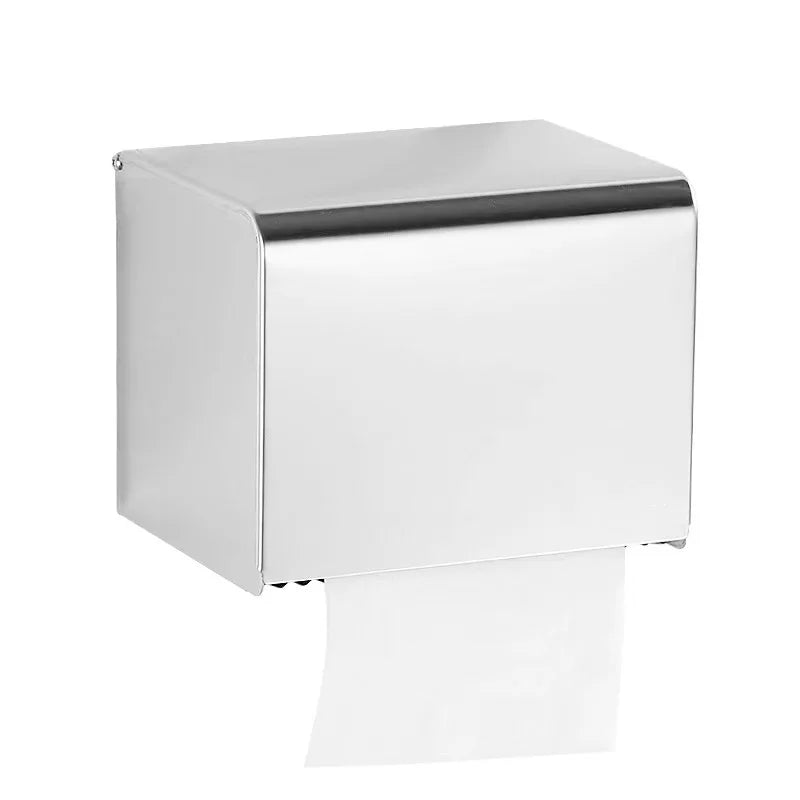 Toilet Paper Box phone Holder Gold Stainless Steel Roll Paper Rack Waterproof Paper Towel Holder Bathroom Black Tissue Box