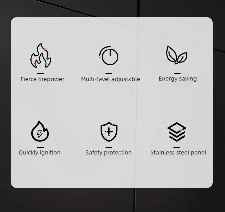 Kitchen Appliances Built-in Stove Tempered Glass Table 3 Gas Stove