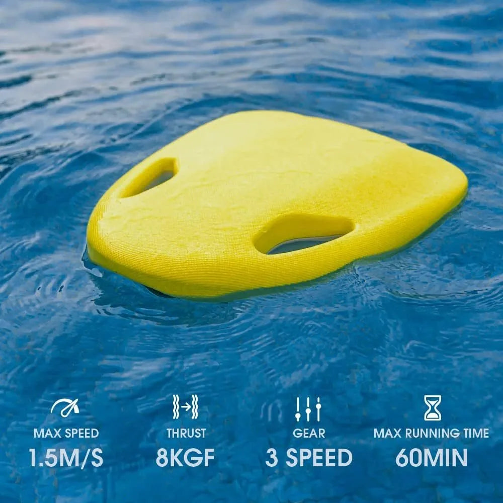 CAMORO 92.5Wh Swimming Kickboard 60 Mins Electric Swim Training Kickboard 3 Gear Water Sport Swimming Pool Board For Adults Kids