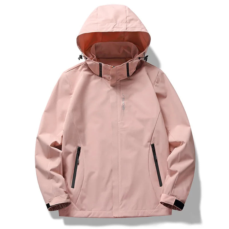 Couple Matching Hooded Jacket Stand Collar Thin Casual Outer Top For Men And Women Suitable For Spring Autumn Outdoor Travel An